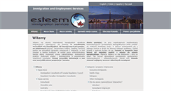 Desktop Screenshot of esteemimmigration.com