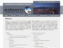 Tablet Screenshot of esteemimmigration.com